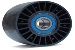 Idler Pulley Assembly - 2.5" Diameter, 6-Rib Width, Smooth